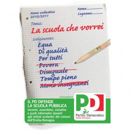 La scuola che vorrei, il PD di Minerbio in piazza