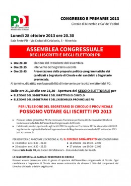 invito congresso circolo provinciale minerbio