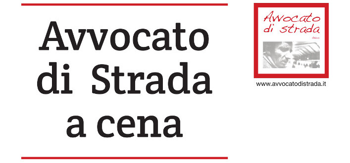 Avvocato di Strada a cena – Venerdì 4 aprile