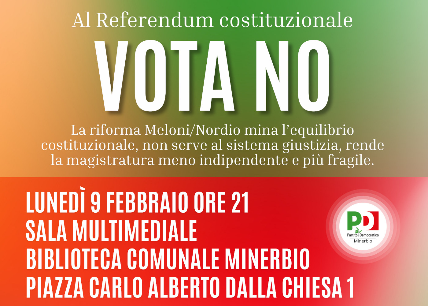 Incontro sul Referendum Costituzionale 2026